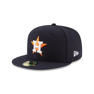 Blue Houston Astros Hat - New Era MLB Authentic Collection 59FIFTY Fitted Caps USA6301458